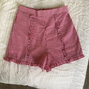 Gingham short